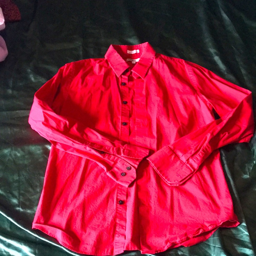 Express Red fitted Shirt size M